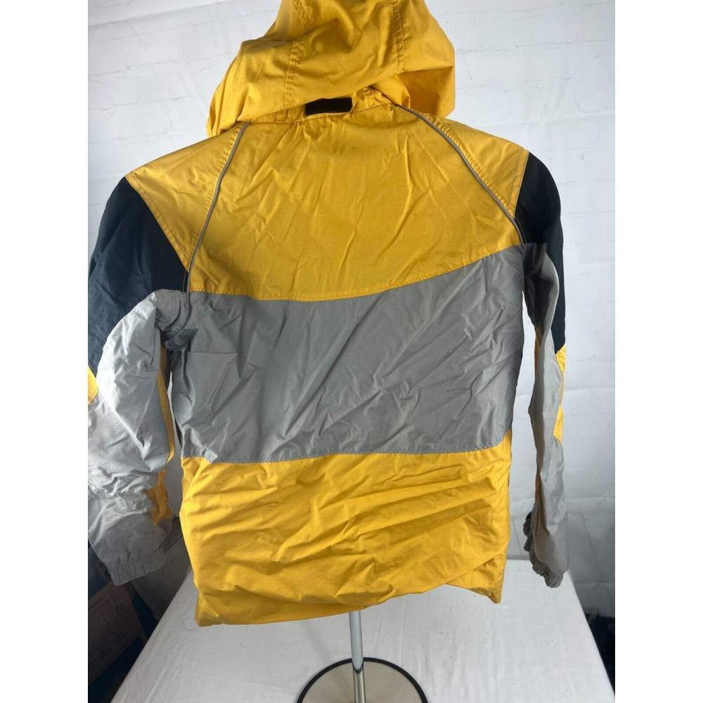 Youth Boys Columbia Full Zip Hooded Windbreaker Jacket Size 14/16 Yellow Outdoor - Picture 2 of 4